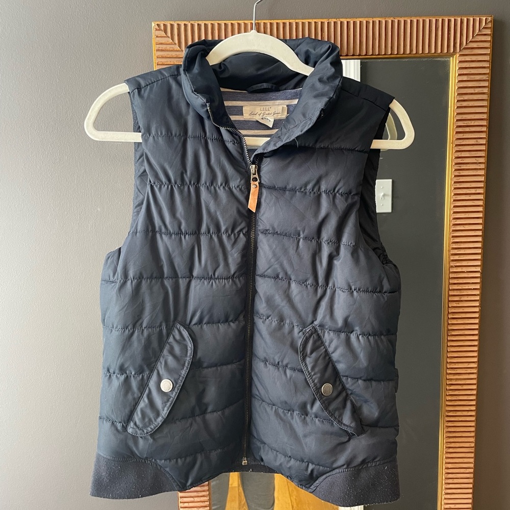 Navy Puffy Vest